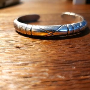 Vintage Sterling Silver Cuff Bracelet